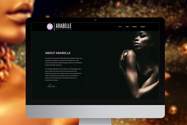 Arabelle Modeling Web Design